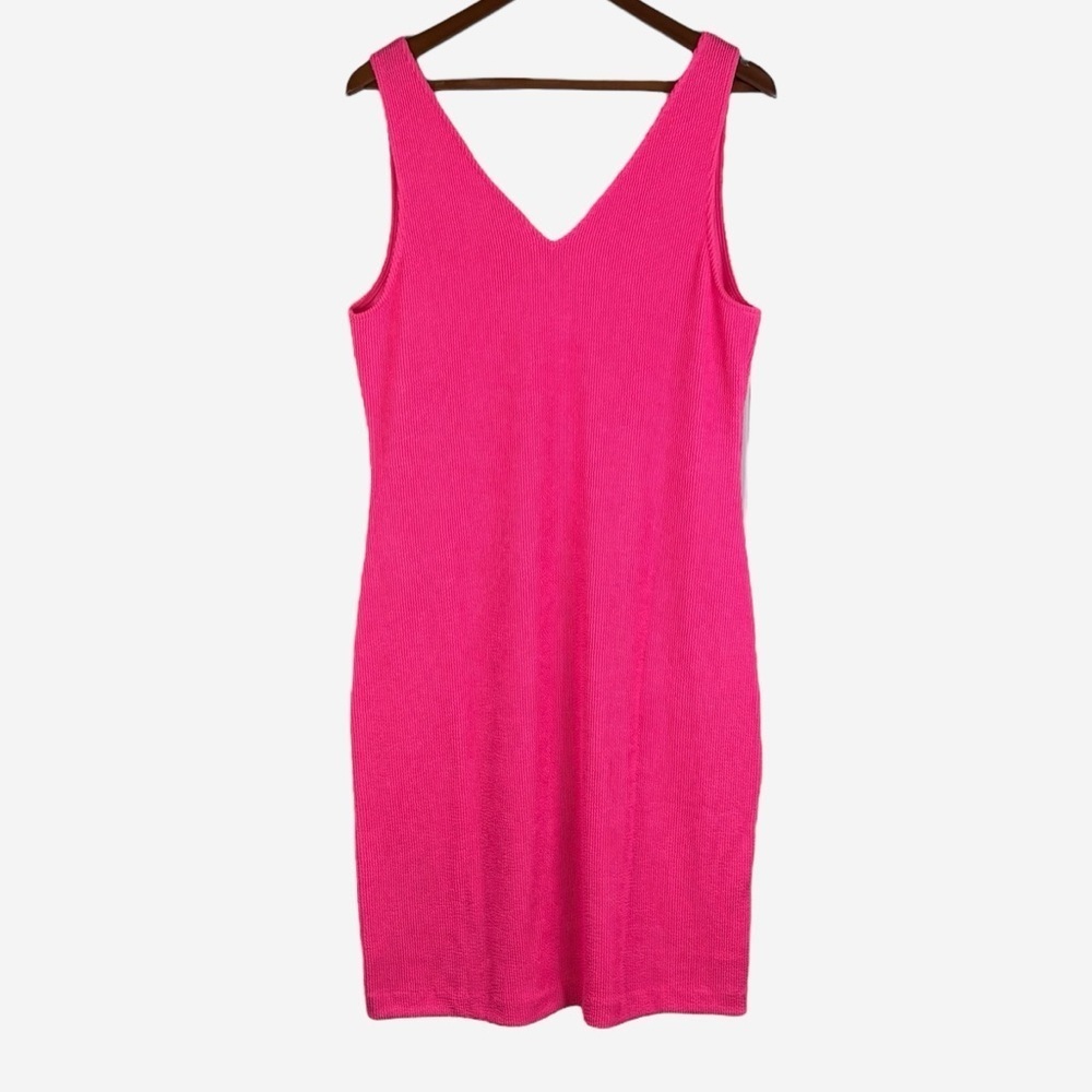 NWT Lilly Pulitzer Stassi Knee Length Scrunch Dress • Roxie Pink • XL - Picture 5 of 11